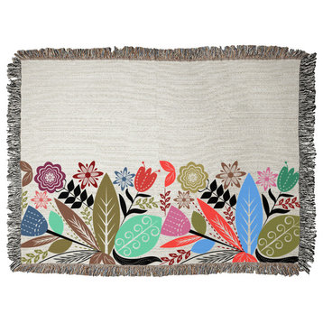 Floral Garden Woven Blankets, 60x80