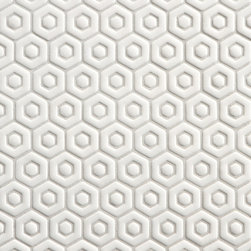 Tilt David Hexagon Tile in White Matte - Tile
