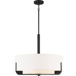 Nuvo Lighting - Nuvo Lighting 60/6544 Frankie - 4 Light Pendant - Frankie; 4 Light; 24 in.; Pendant; Aged Bronze FinFrankie 4 Light Pend Aged Bronze White Gl *UL Approved: YES Energy Star Qualified: n/a ADA Certified: n/a  *Number of Lights: Lamp: 4-*Wattage:100w A19 Medium Base bulb(s) *Bulb Included:No *Bulb Type:A19 Medium Base *Finish Type:Aged Bronze