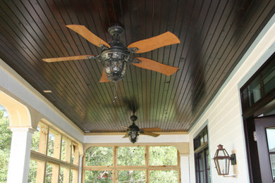 Example of a beach style exterior home design in Houston