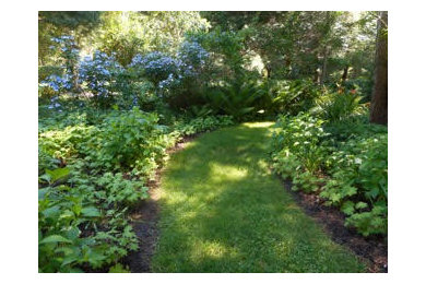 Inspiration for a traditional landscaping in New York.