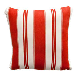 School Of Fish Persimmon Accent Pillow (reverse) - Decorative Pillows