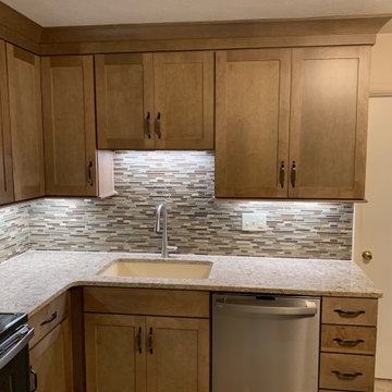 A River of Copper & Bronze: River Rock Cabinets, Cambria Berkeley Counters