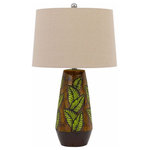 Cal - Cal BO-2973TB Hanson - 1 Light Table lamp - Add a tropical vibe to your space with this brownHanson 1 Light Table Cocoa Light Tan Fabr *UL Approved: YES Energy Star Qualified: n/a ADA Certified: n/a  *Number of Lights: 1-*Wattage:150w E26 Medium Base bulb(s) *Bulb Included:No *Bulb Type:E26 Medium Base *Finish Type:Cocoa