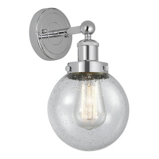 Beacon 1 Light Wall Sconce, Polished Chrome - Midcentury - Wall Sconces ...