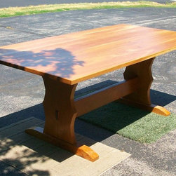 Trestle Table Dining Set - Furniture