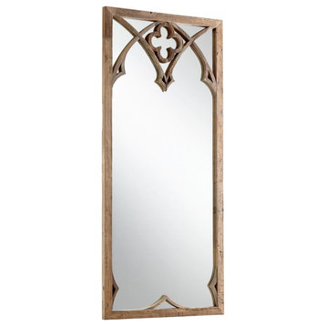 Tudor Mirror, Black Forest Grove, Wood and Mirrored Glass, 86.5"H (6557 M3GKR)