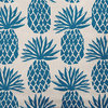 16" x 16" Pineapple Stripes Decorative Throw Pillow, Autumn Blue