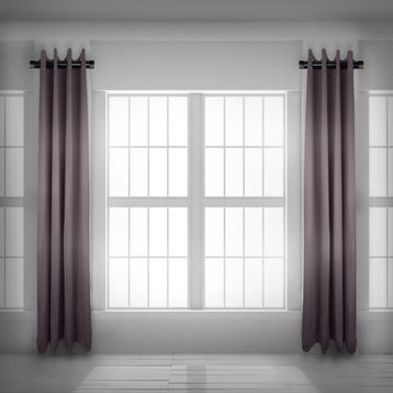 1.5" dia. Side Curtain Rod 12-20" Long, Set of 2, Black