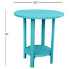 Phat Tommy Outdoor Pub Table, Tall Bar Height Poly Outdoor Furniture, Teal