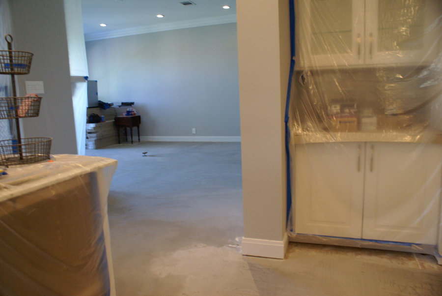 Westlake dark wood floors