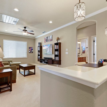 Study Area for Teen, Pendant Lights Over Desk, Paint & Crown