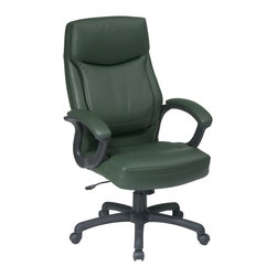 Green Leather Executive Office Chairs - Office Chairs