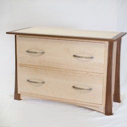 Birdseye Maple and Walnut Tansu Chest - Products