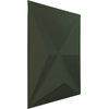 Kent EnduraWall 3D Wall Panel, 12-Pack, 11.875"Wx11.875"H, Satin Hunt Club Green