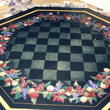 Painted floorcloths