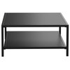 Flash Furniture Brock Black Outdoor Coffee Table xU-T6R60USO-2T-BK-GG