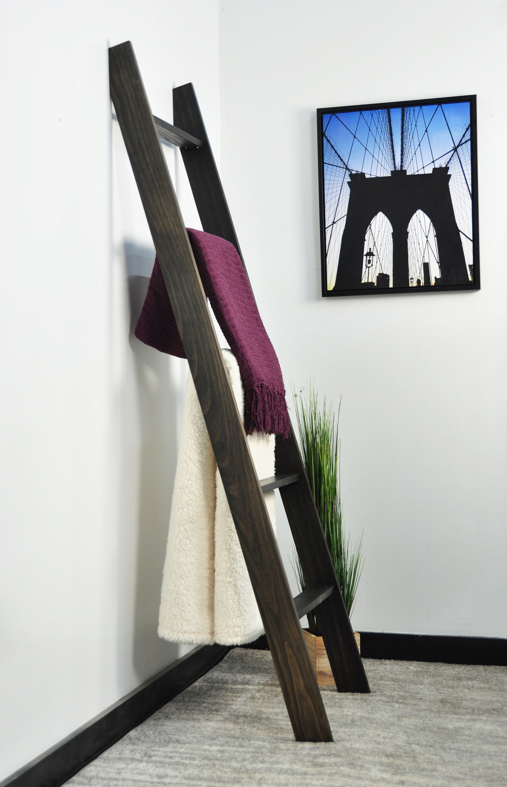 Fancy Step Ladder BrandtWorks Lucus Ebony 72