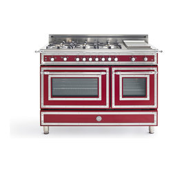 Heritage Series 48 inch All Gas Range, 6 Brass Burner and Griddle - Gas Ranges And Electric Ranges