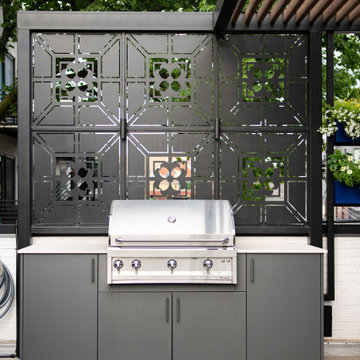 Wicker Park Single Family Home Outdoor Renovation: Rooftop Bar + Family-Friendly