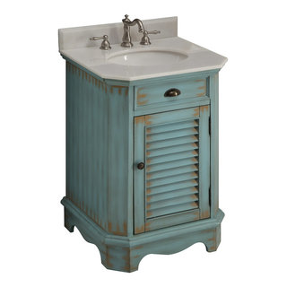 26 Benton Collection Distressed beige Abbeville Bathroom Sink