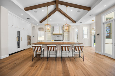 Inspiration for a mediterranean home design remodel in Miami
