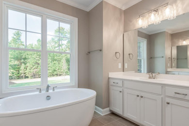 Bathroom - modern bathroom idea in Raleigh
