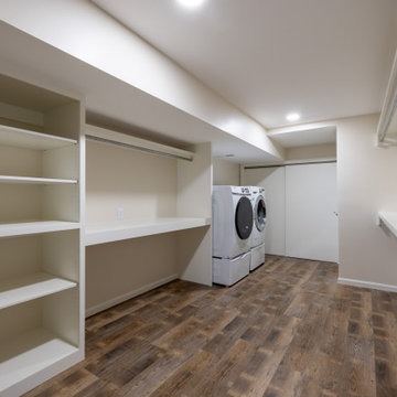 Frontier Lane Transitional Laundry Room Remodel