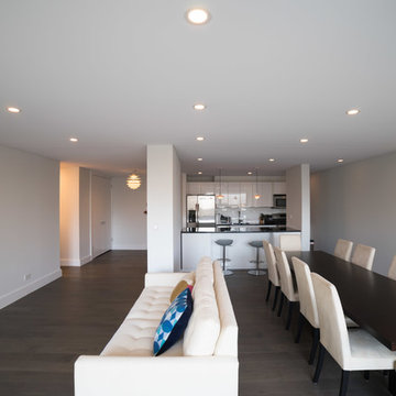 Encapsulation of popcorn ceiling and lighting upgrade in Roosevelt Island, NY