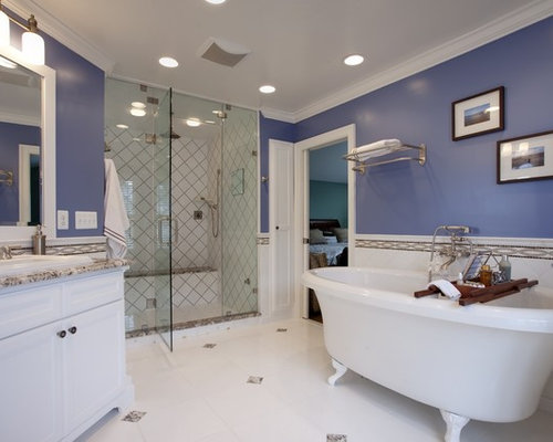 Blue And Cream Bathroom | Houzz