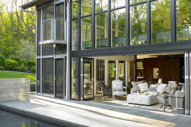 Example of a trendy exterior home design in Philadelphia