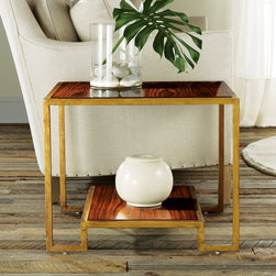 MH - Gilded Iron Table w/ Rosewood - Products