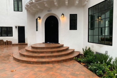 Courtyard and entryway and some landscaping