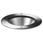 BEGA North America - LED Symmetric In Ground Luminaire - The 84084 is an in-ground luminaire providing symmetrical uplight for highlighting trees, bushes, or walls. Corrosion resistant housing and trim ring allow for easy direct burial installations. Luminaires are made of fiberglass-reinforced polyamide, stainless steel trim ring, flush safety glass lens, and pure anodized aluminum reflector. Flush installation with ground suitable for foot traffic. Note: Not suitable for drive-over applications. CSA certified to US and Canadian standards. Suitable for wet locations. Requires 12VAC magnetic transformer. 3.0W LED.