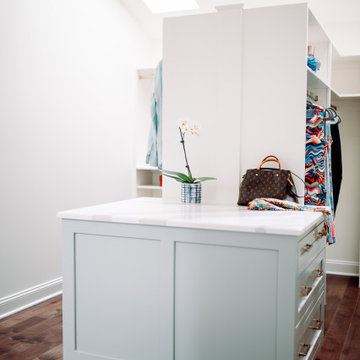 Bright White Walk-In Closet