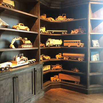 McKinney Texas custom wooden vehicle display unit