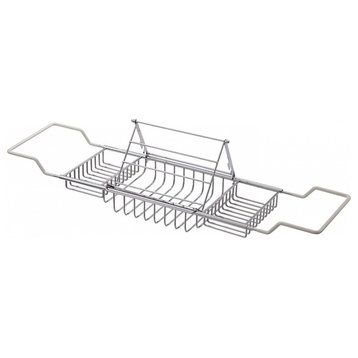 Cheviot Products Bathtub Caddy With Reading Rack, Chrome