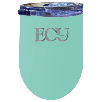 East Central University Tigers 12 oz Insulated Wine Tumbler Seafoam