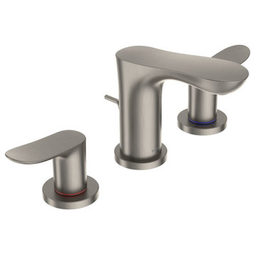 TOTO GO 5” Deck Mount Brushed Nickel Two-Handle Widespread Bathroom Sink