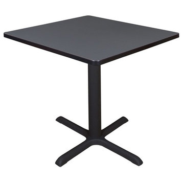 Cain 30" Square Breakroom Table, Gray