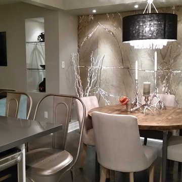 Rain Forest Brown DSP Feature Wall - Property Brothers Episode 88
