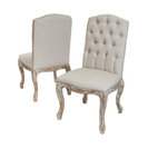 Jolie Linen Dining Chairs, Beige, Set of 2