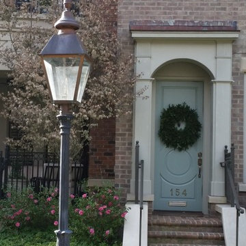 Post Lantern, Post Mounted Lantern, Exterior Lantern, Gas Lantern