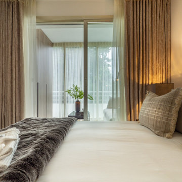 Guest Bedroom & Custom Curtains — Cannes