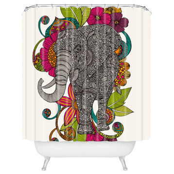 Valentina Ramos Ruby The Elephant Shower Curtain
