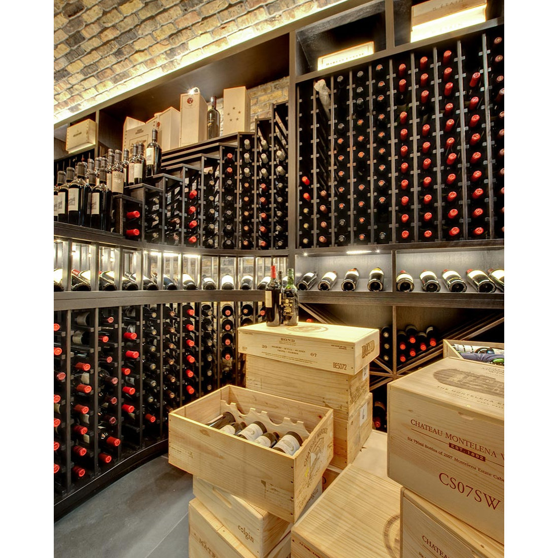 Custom Walk-In Wine Cellar