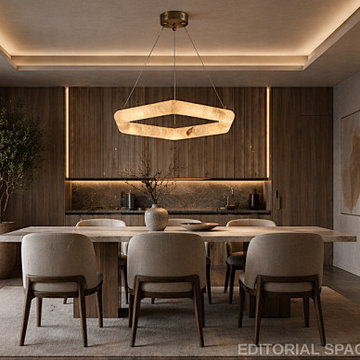 Luxury Alabaster Dining Chandelier for Modern Kitchen & Dining Room Interior