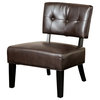 Cohen Occasional Chair, Brown Leather