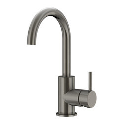 MEIR SHADOW ROUND GOOSENECK BASIN MIXER WITH COLD START - Bathroom Sink Taps