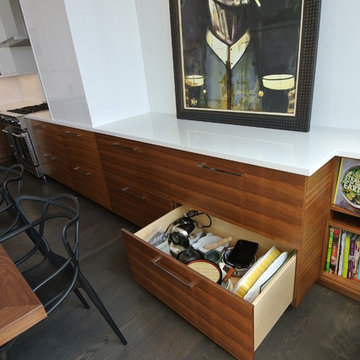 Custom Kitchen with High Grade Plastic Finished Cabinets